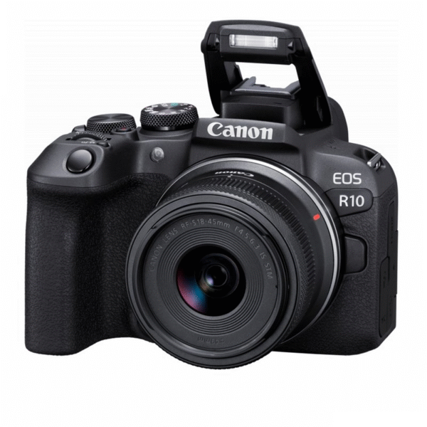 Appareil photo hybride Canon EOS R10 + objectif RF-S 18-45mm F4.5-6.3 IS STM KIT